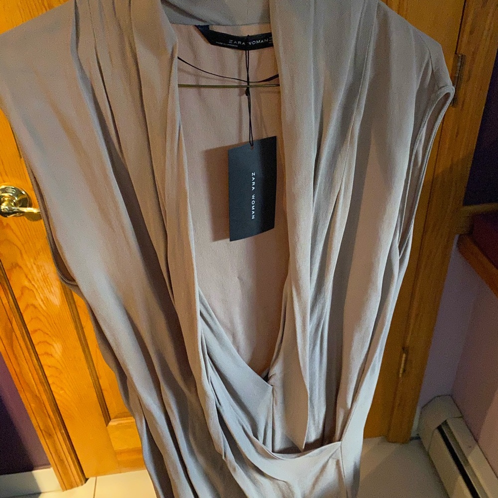 ZARA LOOSE MINI DRESS WITH TAGS